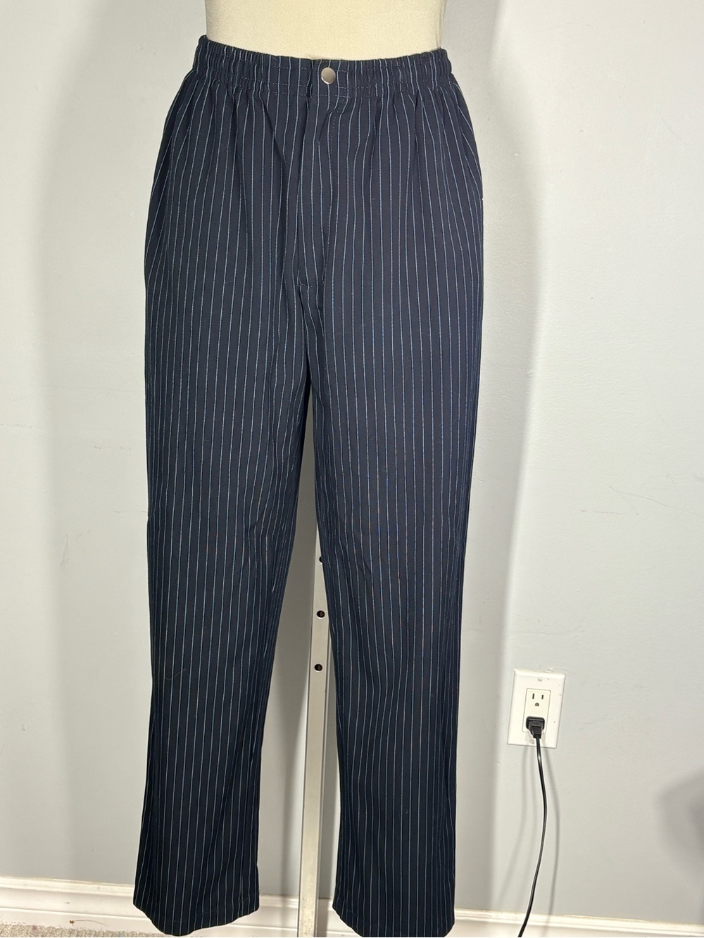 Men's Navy Pinstripe Dress Pants Size XS/M